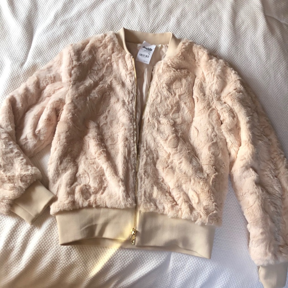 Charlotte Russe teddy puffer jacket